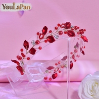 YouLaPan – sangle de cheveux brillante pour mariage, strass faits à la main, accessoires de cheveux exquis pour femmes, pour banquet, danse, fête, YXA350