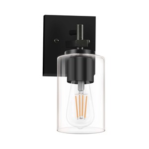 Luz <span class=keywords><strong>de</strong></span> espejo LED impermeable <span class=keywords><strong>de</strong></span> 1 luz, candelabro <span class=keywords><strong>de</strong></span> pared moderno <span class=keywords><strong>de</strong></span> cristal negro ajustable <span class=keywords><strong>para</strong></span> <span class=keywords><strong>baño</strong></span> y dormitorio - Product Image 1