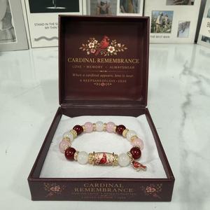Vintage Nature Flower Bird Beaded Statement Bracelet with Premium <strong>Gift</strong> Box, Meaningful Spiritual Jewelry <strong>Gift</strong> - Product Image 6