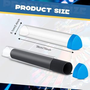 Estuche Tubular Transparente de PVC para Exhibición de Tapete de Juego con Diseño Triangular y Logotipo Personalizado - Product Image 2