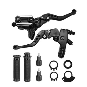 Maneta de Freno Hidráulico y Embrague de Aleación de Aluminio CNC de 22mm para Motocicleta, Puños de Acelerador Universales, <span class=keywords><strong>Manillar</strong></span> Ajustable - Product Image 4