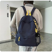 Nouveau sac à dos léger et décontracté pour les voyages, unisexe, pour les étudiants du collège et du lycée, en polyester et nylon, tendance, durable, imperméable, grand format