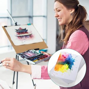 Confezione da 120 Fogli di Carta per Acquerello A4 200g, Carta a Pressione Fredda per Studenti di Acquerello e Artisti Principianti, Formato A3 - Product Image 3