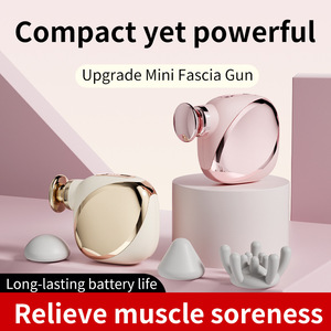 Mini pistolet de massage portatif, 3 vitesses, 4 têtes, moteur sans balais pour la relaxation musculaire de tout le corps - Product Image 5