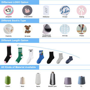 Bilu Rad Lettered Crew Chaussettes Color Block Striped Error Adventure Prints Streetwear Chaussettes - Product Image 6