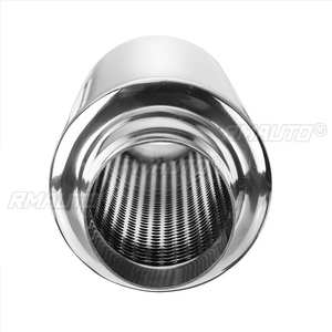 Silenciador universal de escape de acero inoxidable de 2 pulgadas para coche, resonador de tubo de escape con entrada/salida de 51 mm - Product Image 5