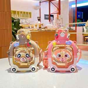 BPA Free Plastic Custom Water <b>Bottle</b> with Straw 1000ML Leak Proof for Daily Use Wholesale OEM - Product Image 1