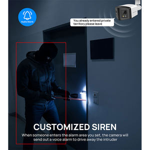 4MP H.265 Vigilancia DE SEGURIDAD Video Bullet Cámara AI Detección humana Visión nocturna al aire libre Poe <span class=keywords><strong>Cctv</strong></span> Cámara - Product Image 5