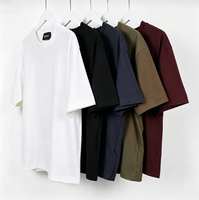 Camiseta de Algodón Puro de 220g para Hombre, Corte Regular, Color Sólido, Manga Corta, Logotipo Personalizado, Estilo Urbano, Proveedor Mayorista