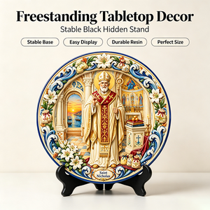Placa de Resina 3D Personalizada con Relieve de San Nicolás, Obispo Myra, Artículo Religioso para Iglesia Católica, Decoración Artística, Venta al Por Mayor Directo de Fábrica - Product Image 4