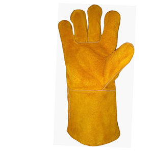 PK Industrial Safety <b>Gloves</b> for <b>Tig</b> <b>Welding</b> Cow Split Leather with Fleece Lining Comfortable and Protective - Product Image 2