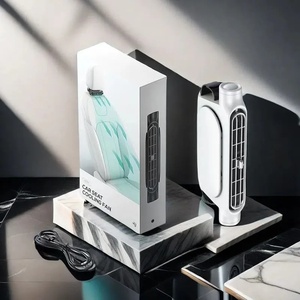 Ventilateur rechargeable en plastique de ventilateur de refroidissement de voiture de charge USB blanc durable de haute qualité - Product Image 6