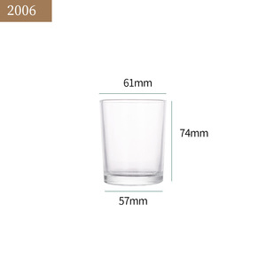 Tarro de vela perfumada de vidrio transparente minimalista para el hogar en varios tamaños - Product Image 4