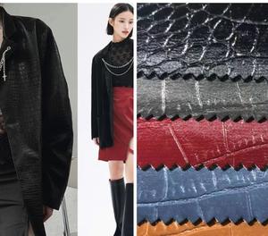 अनुकूलित गर्म बिक्री कृत्रिम चमड़े के मगरमच्छ पैटर्न फाइबर पु सामग्री कपड़े परिधान के लिए सिंथेटिक चमड़े - Product Image 2