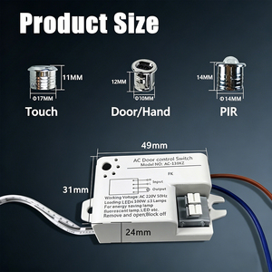 IKSLED Afneembare AC220V Slimme LED Lichtcontroller Aan/Uit Touch Sensor Inductieve Keuken Kast LED Verlichting Schakelaar Lage Prijs - Product Image 1