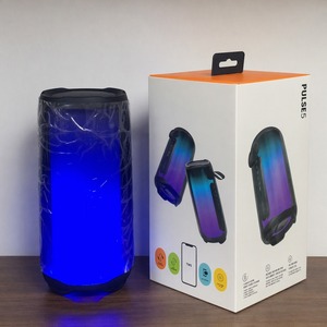 PLUSE5 Enceinte Bluetooth portable étanche à LED RGB, Boombox sans fil avec batterie rechargeable, audio stéréo pour fêtes en extérieur et à domicile - Product Image 4