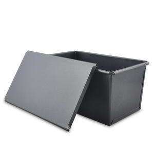 The Factory suministra 450 gramos de molde rectangular antiadherente para pan con tapa, lata <span class=keywords><strong>tostada</strong></span> con tapa, herramientas para hornear para uso familiar - Product Image 4