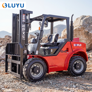 מלגזה שטח 4x4 איכותית ביותר 3 טון 3.5 טון למכירה עם הזזת צד, גובה הרמה 3000 מ\"מ-7000 מ\"מ ומעצורי כף - Product Image 3