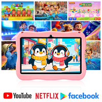 XTAURI Nueva Tablet Infantil de 7 Pulgadas Full HD con Procesador Octa Core MTK, Wi-Fi, Pantalla Capacitiva, Set de Regalo con Funda de Cuero, YouTube para Niños