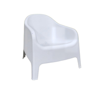 Chaise longue en plastique blanche moderne tout-en-un, résistante aux intempéries et durable, idéale pour balcon et salon – Meilleure vente