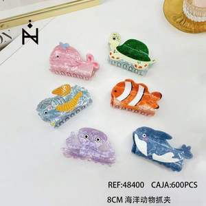 Pinza de Pelo con Forma de Garra de Animal Marino de 8 cm, Accesorio para el Cabello para Niños - Product Image 3