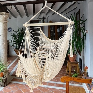 Silla colgante de malla tipo <span class=keywords><strong>hamaca</strong></span> con cuerda para porche, patio, dormitorio, interior, exterior y jardín - Product Image 4