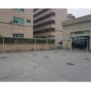 Aluminum Adjustable Drape and Pipe <b>Backdrop</b> <b>Stand</b> with Silver Velvet/Chiffon Drapes for Wedding & Trade Show Mandap Events - Product Image 1