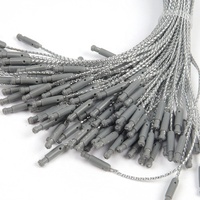 Fournisseur de cordes de vêtements personnalisées, étiquette de cordon, fil argenté, étiquette volante pour accessoires de vêtement
