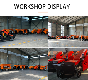 Tragbare elektrische Baumaschinen Kleine Hochmörtel-Sprüh zementmörtel pumpe Dieselbe triebene Mini-Beton pumpe - Product Image 3