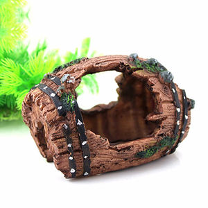 Décorations d'<span class=keywords><strong>aquarium</strong></span> en résine ornements artificiels baril grotte aménagement paysager aquariums accessoires décoration d'<span class=keywords><strong>aquarium</strong></span> arrière-plan