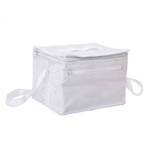 Custom Logo Insulated Lunch Cooler Bag Foldable Thermal Canvas Cooler with Zipper for Grocery Refrigerator Use - Product Image 2