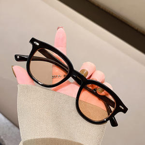 Lunettes de soleil sur le thème de l'océan, monture ronde noire, protection UV400, unisexe, monture en PC, type de lentille AC, 3 pare-soleil - Product Image 3