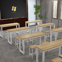 Table d'entraînement moderne en bois pour enfants, fournitures de meubles scolaires bon marché, table de bureau, chaise, pour étudiants