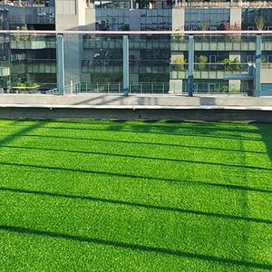 Décoration <span class=keywords><strong>de</strong></span> la maison résistance aux UV herbe véritable verte comme tapis <span class=keywords><strong>de</strong></span> gazon artificiel bon marché - Product Image 4