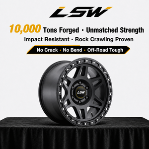 ล้อฟอร์จ LSR8006 ขนาด 17 18 20 นิ้ว 6x139.7 5x139.7 สีดำด้าน สไตล์ Beadlock สำหรับรถจี๊ปแรงเลอร์  สินค้าขายดี มาใหม่ - Product Image 3