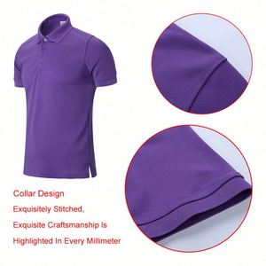 Prviate Label Tichert Sports Shorts Golf Polos Polyester Spandex Men Pour Hommes Cotton Grande Taille Sublimated Polo T-Shirt - Product Image 3