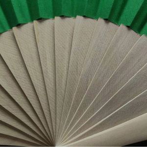 Custom Designed Durable Fabric Wooden Folding <b>Handheld</b> <b>Fan</b> Folk Art Style Painted on Bamboo Material - Product Image 2