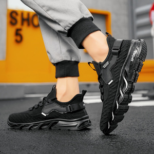 Zapatos Deportivos Casuales para Hombre, para Todas las Temporadas, Cómodos, con Diseño Simple y Elegante con Cordones, Suela Antideslizante y Amortiguadora, Parte Superior de Tela Suave - Product Image 3