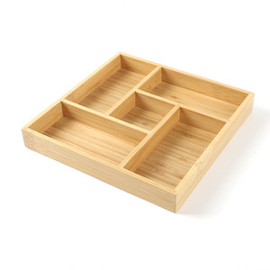 Cajas de almacenamiento de bambú al por mayor, cajas organizadoras creativas de bambú con forma de rejilla, cajas para pizarrón. - Product Image 1