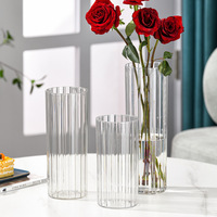 Vase hydroponique en plastique transparent moderne pour plantes aquatiques d'intérieur pour les arrangements floraux à la maison