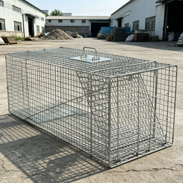 Galvanized Foldable Humane Live Catch Indoor Outdoor Pest Capture Container Mouse Trap Cage
