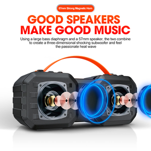 มาใหม่แบบพกพา Bt ลำโพงกล่องไฮไฟสเตอริโอเบส <span class=keywords><strong>TF</strong></span> การ์ดลำโพงบลูทูธไร้สายกันน้ำสมาร์ทลำโพงบลูทูธ - Product Image 4