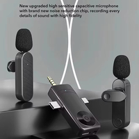 2025 Mini professionnel Lavalier 2.4G Microphone sans fil longue portée 3-en-1 micro pour téléphones mobiles Android caméra sans fil Type C