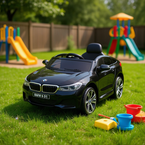 รถยนต์เด็กนั่งขับ รุ่น 6 GT สีดำ ขนาด 64x106x51 ซม. พร้อมรีโมทคอนโทรล สำหรับเด็กอายุ 3-8 ปี - Product Image 2