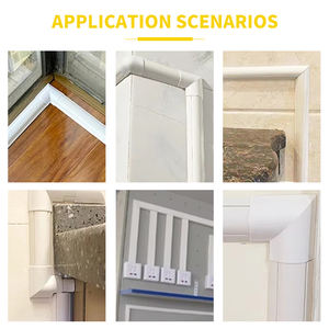 Goulotte murale ignifuge Runqi, couleur blanche, 20x10mm, en PVC, pour câblage téléphonique, longueur 2m, pour la protection des fils électriques - Product Image 6