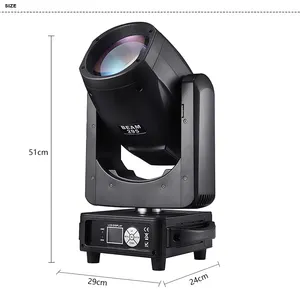 295W Beam Moving Head Light With Focus Frost And Rainbow Lens Effect Strong Beam Spot Party Disco DJ Stage Light