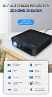 P15 Mini Projecteurs DLP 300 Lumens 2G RAM 16G ROM 3D 4K 5G Wifi Android 9 Projecteur Home Cinéma