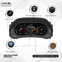 Precio al por mayor: Medidor de velocidad digital LCD con cableado para Nissan Patrol Y62 08-22, compatible con Linux, RHD y LHD, con odómetro.