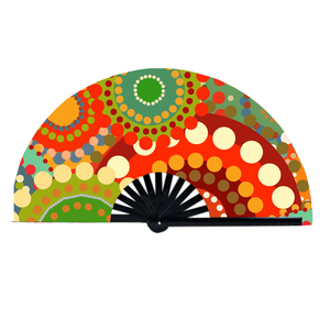 Abanico de mano plegable con impresión personalizada, para manualidades de festival, venta al por mayor - Product Image 6