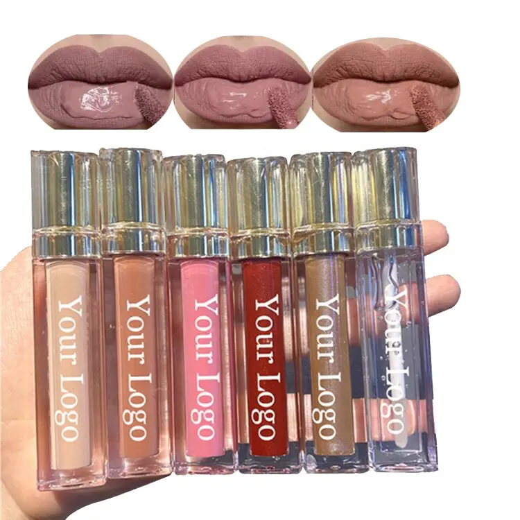 Waterproof Nude Matte Velvet Glossy Lip Gloss Moisturizer lip rouge Sexy Red Lipstick Women Fashion Makeup Gift